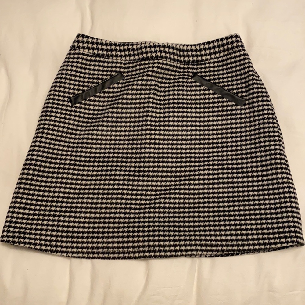 Just Fab Houndstooth Skirt, Size S